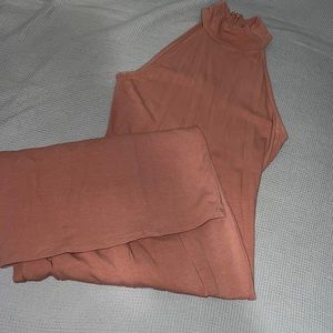 Knee length pencil dress/ dusty pink